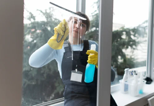 Nettoyage de vitres intérieures et extérieures au Cergne